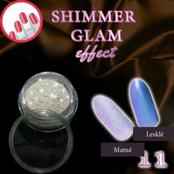 Pigmentový prášok Shimmer Glam effect 11