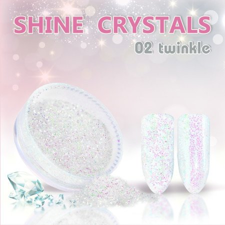Prášok na nechty Shine crystal effect 02 - Akcia - len za 1.9 Eur | NechtovyRaj.sk - Všetko pre Vašu krásu