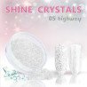 Allepaznokcie prášok na nechty Shine crystal effect biela perleť 3g  oživý svojimi nádhernými efektami Vaše nechty, zmení farbu v závislosti od uhlu dopadajúceho svetla.