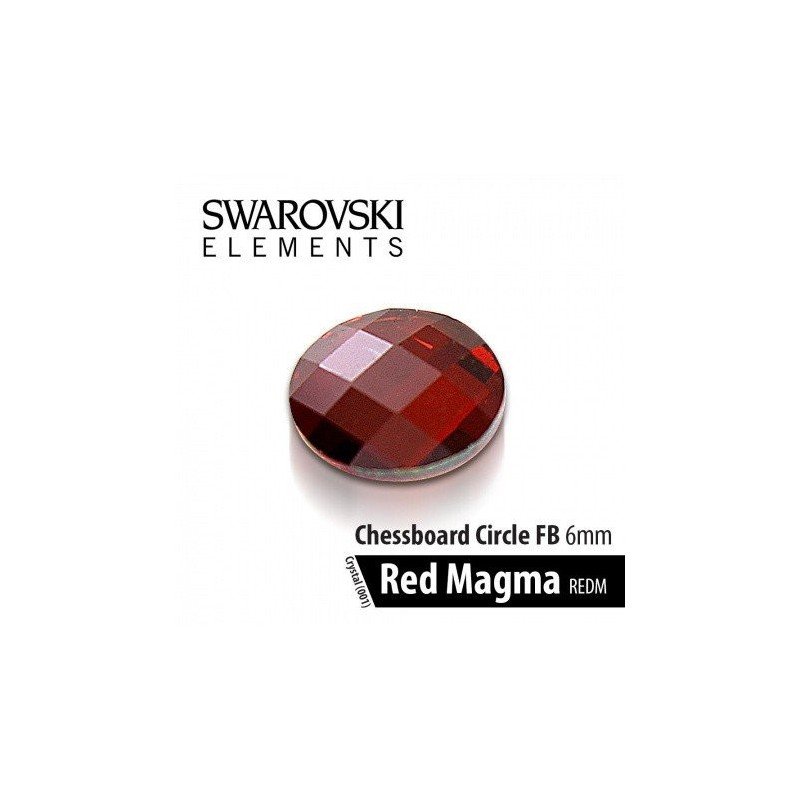 E-shop Swarovski kamienok Red Magma červený 6 mm