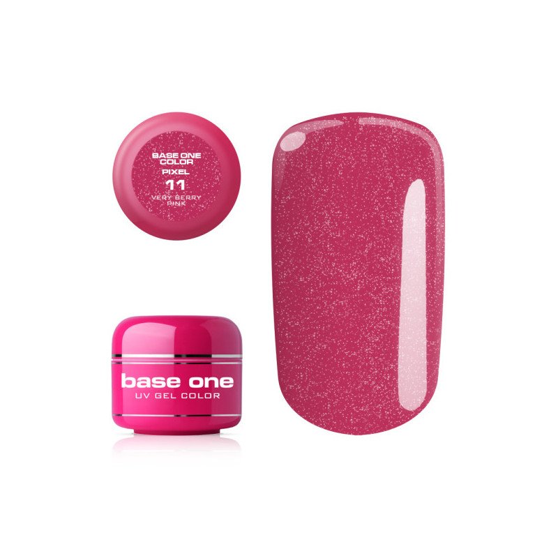 E-shop Silcare Base One Pixel UV gél 11 Very Berry Pink 5 g Ružová