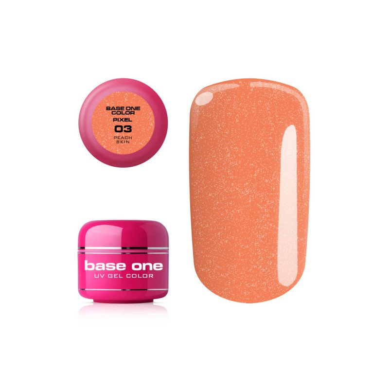 E-shop Silcare Base One Pixel UV gél 03 Peach Skin 5 g Oranžová