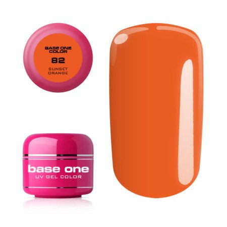 Base one farebný gel Sunset orange 82 - Akcia - len za 3.99 Eur | NechtovyRaj.sk - Všetko pre Vašu krásu