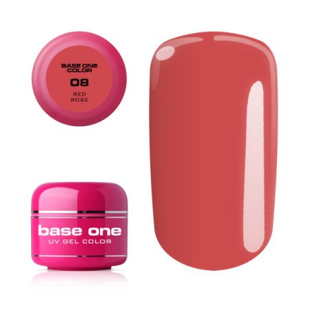 Silcare Base One Farebný UV gél 08 red rose 5 g - Akcia - len za 3.99 Eur | NechtovyRaj.sk - Všetko pre Vašu krásu