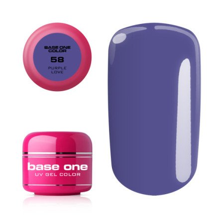Base one farebný gél - 58 Purple Love 5g - Akcia - len za 3.99 Eur | NechtovyRaj.sk - Všetko pre Vašu krásu