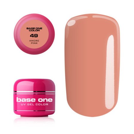 Farebný uv gél Base one - č.49 amore pink 5g - Akcia - len za 3.99 Eur | NechtovyRaj.sk - Všetko pre Vašu krásu