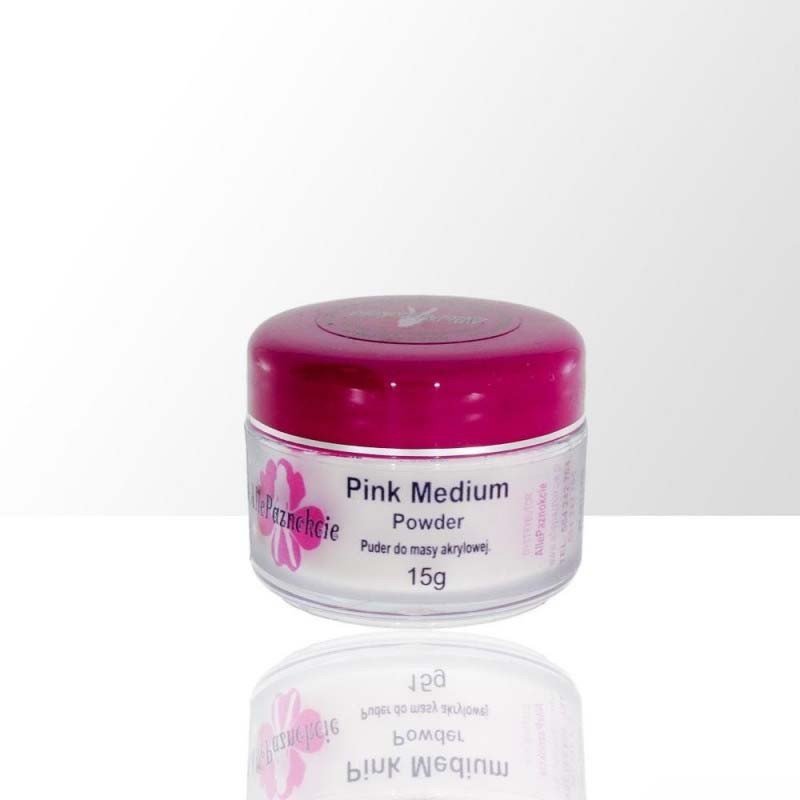 E-shop Akrylový prášok pink medium 15 g Ružová