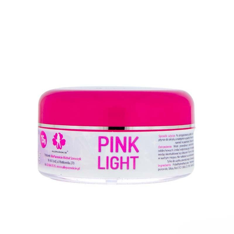 E-shop Akrylový prášok pink light 15 g Ružová