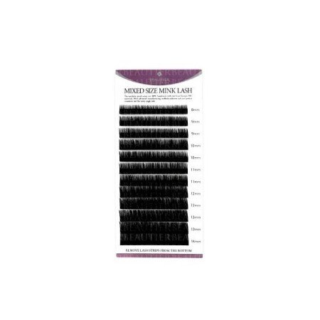 Beautier norkové mihalnice Mink Lash C 0,15 MIX dĺžok 8-14 mm - len za 13.99 Eur | NechtovyRaj.sk - Všetko pre Vašu krásu