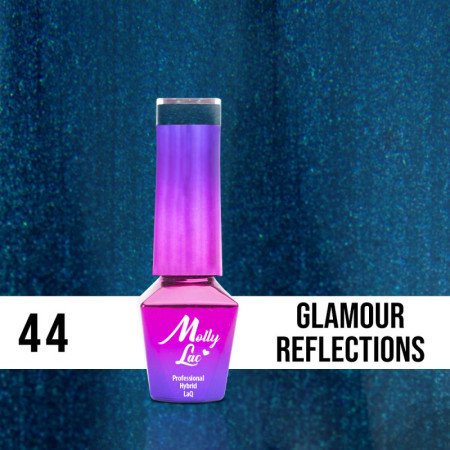 44. MOLLY LAC gél lak - Glamour Reflections 5ML - len za 4.89 Eur | NechtovyRaj.sk - Všetko pre Vašu krásu