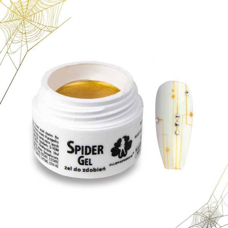 E-shop Allepaznokcie spider gél - zlatý 3ml Zlatá