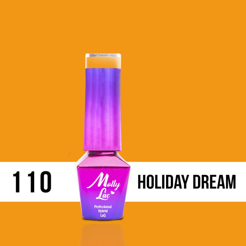 E-shop 110. MOLLY LAC gél lak - Holiday Dream 5ML Oranžová