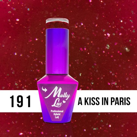 191. MOLLY LAC gél lak - A KISS IN PARIS 5 ml - len za 4.89 Eur | NechtovyRaj.sk - Všetko pre Vašu krásu