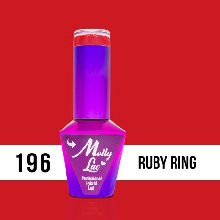 196. MOLLY LAC gél lak - RUBY RING 5 ml - len za 4.89 Eur | NechtovyRaj.sk - Všetko pre Vašu krásu