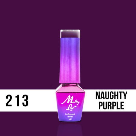 213. MOLLY LAC gél lak - Naughty Purple 5ml - len za 4.89 Eur | NechtovyRaj.sk - Všetko pre Vašu krásu