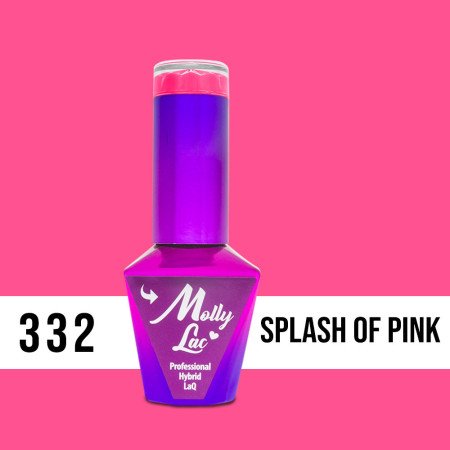 332. MOLLY LAC gél lak Splash Of Pink 5ml - len za 4.89 Eur | NechtovyRaj.sk - Všetko pre Vašu krásu