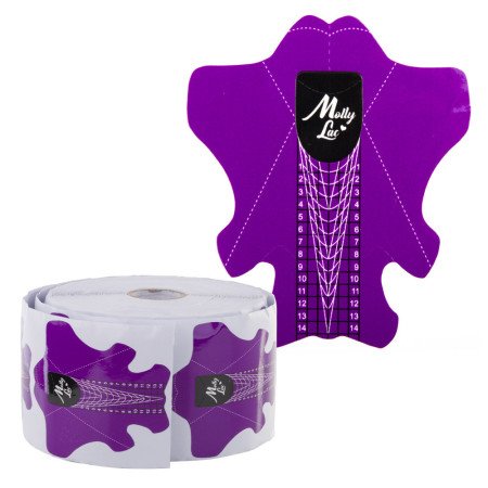 Šablóny na nechty Molly Premium Stileto fialové 500ks - len za 12.9 Eur | NechtovyRaj.sk - Všetko pre Vašu krásu