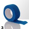 Modrá elastická ochranná páska na ochranu prstov zaručujúca komfort pri pilovaní. Ochráni prsty a nechty pred odieraním pilníkom.Táto páska neobsahuje lepidlo ale je samolepiaca vďaka špeciálnej súdržnej vrstve.