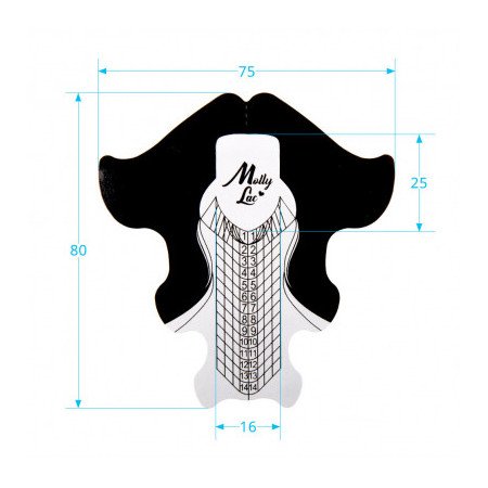 Šablóny na nechty Molly Premium Aluminium 100ks - len za 3.49 Eur | NechtovyRaj.sk - Všetko pre Vašu krásu
