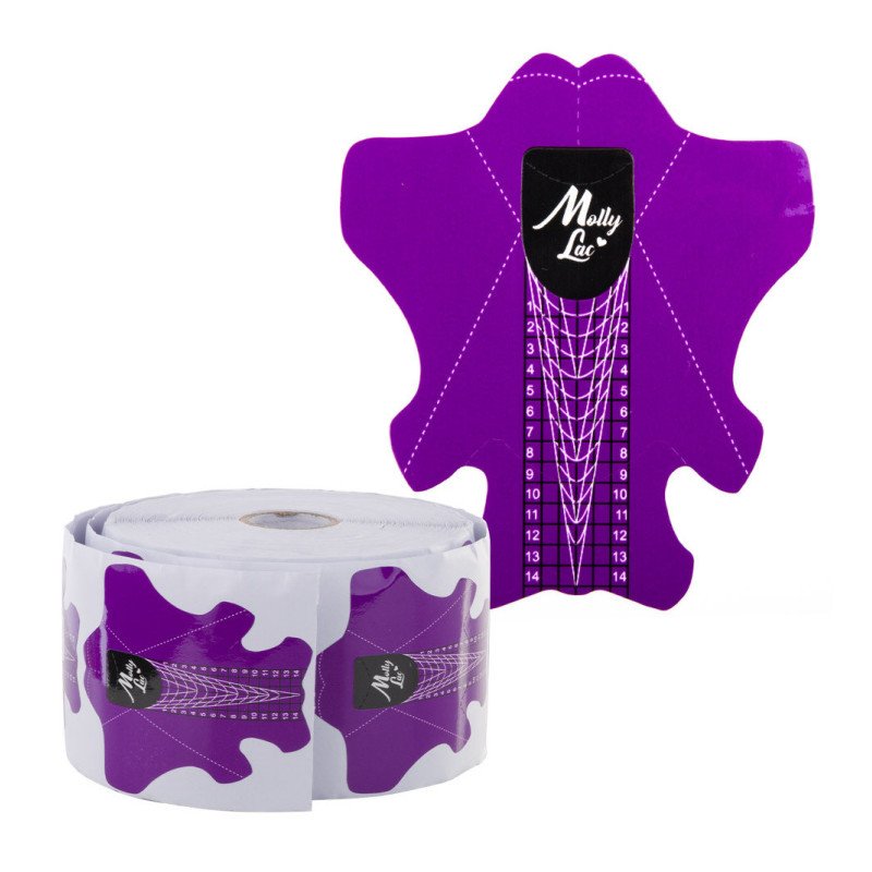 E-shop Šablóny na nechty Molly Premium Stileto fialové 100ks