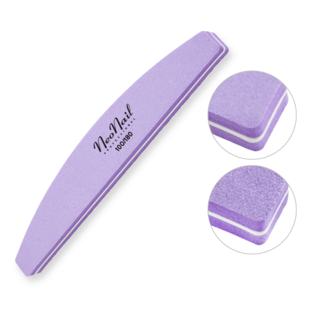 NeoNail penový pilník - loďka fialový 100/180 - len za 1.5 Eur | NechtovyRaj.sk - Všetko pre Vašu krásu