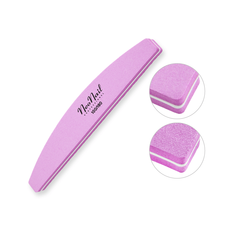 E-shop NeoNail penový pilník - loďka ružový 100/180