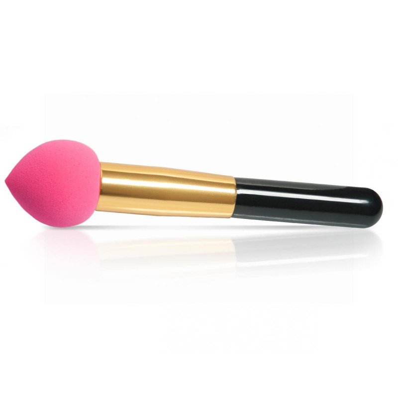 E-shop Kozmetická hubka s rúčkou na make up ružová
