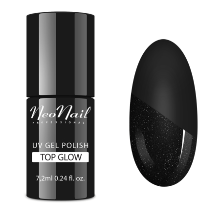 Neonail - Top Glow Silver 7,2 ml - Akcia - len za 9.9 Eur | NechtovyRaj.sk - Všetko pre Vašu krásu