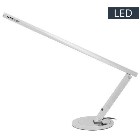 Profesionálna LED stolová lampa slim strieborná Strieborná