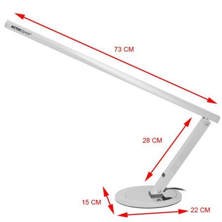 Profesionálna stolová lampa slim strieborná 20W - Akcia - len za 34.9 Eur | NechtovyRaj.sk - Všetko pre Vašu krásu