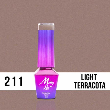 211. MOLLY LAC gél lak - Light Terracota 5ml