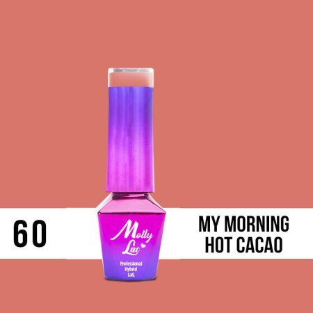 60. MOLLY LAC gél lak - MY MORNING HOT CACAO 5ml