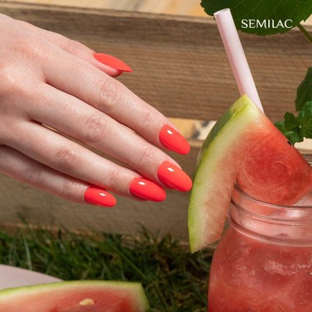 Semilac - gél lak 570 Neon Watermelon 7ml - Akcia - len za 9.9 Eur | NechtovyRaj.sk - Všetko pre Vašu krásu