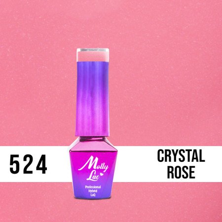 524. MOLLY LAC gél lak - Crystal Rose 5ML - len za 4.89 Eur | NechtovyRaj.sk - Všetko pre Vašu krásu