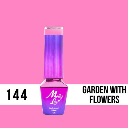 144. MOLLY LAC gél lak - Garden with Flowers 5ML NechtovyRAJ.sk - Daj svojim nechtom všetko, čo potrebujú