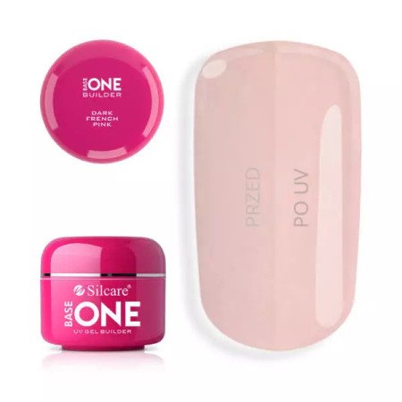 Base one UV gél French Dark Pink 30 g - Akcia - len za 11.9 Eur | NechtovyRaj.sk - Všetko pre Vašu krásu