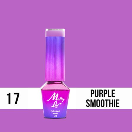 17. MOLLY LAC gél lak -Purple Smoothie 5ML