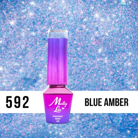 592. MOLLY LAC gél lak - Blue Amber 5 ml