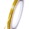 NeoNail zdobiaci pásik zlatý sa používa na zdobenie prírodných, akrylových a gélových nechtov. Môže byť aplikovaný na suchý lak vo forme ozdobných pruhov, ako aj ako pomôcka na výrobu presných geometrických dekorácií.