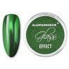 Jedinečný pigmentový prášok, s ktorým dosiahnete nádherný zelený metalický efekt na Vašich nechtoch. 2 spôsoby nanášania.