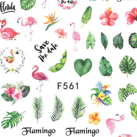 Vodonálepky na nechty Flamingo F61 - len za 1 Eur | NechtovyRaj.sk - Všetko pre Vašu krásu