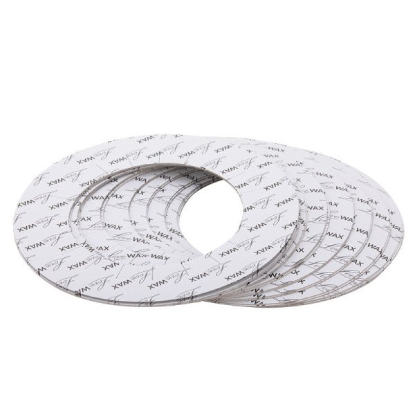 Papierové ochranné krúžky na plechovky vosku 400 a 800g 50ks