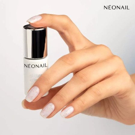 Neonail Glitter Effect Base White Sparkle 7,2 ml - Akcia - len za 9.9 Eur | NechtovyRaj.sk - Všetko pre Vašu krásu