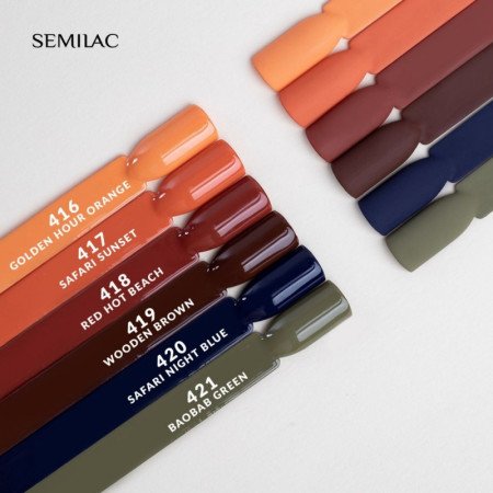Semilac - gél lak 416 Golden Hour Orange 7ml - Akcia - len za 9.9 Eur | NechtovyRaj.sk - Všetko pre Vašu krásu