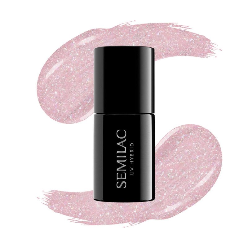 E-shop Semilac Extend 5v1 805 Glitter Dirty Nude Rose 7ml Ružová