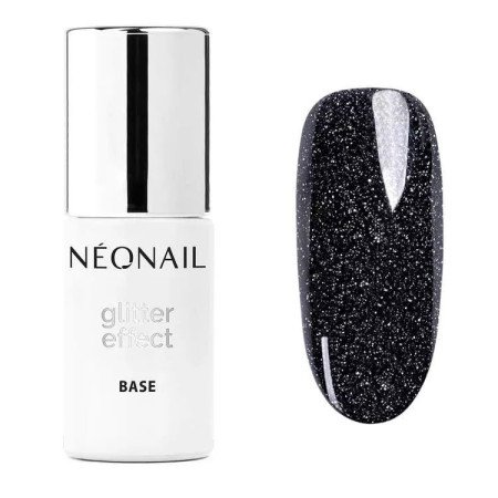 NeoNail báza Glitter effect Black Shine 7,2ml