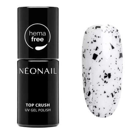 Neonail Top coat Crush Black Gloss 7,2ml - Akcia - len za 9.9 Eur | NechtovyRaj.sk - Všetko pre Vašu krásu