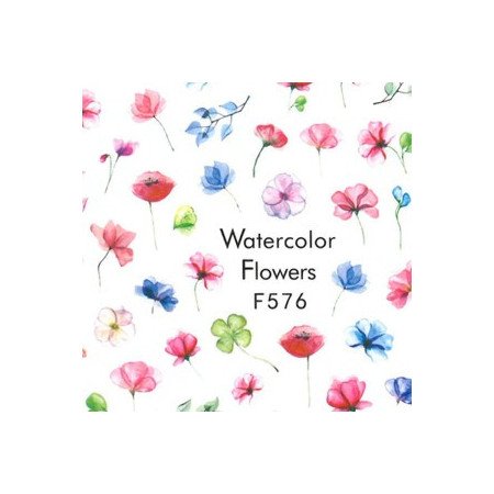 Nálepky na nechty kvety F576 - len za 1.29 Eur | NechtovyRaj.sk - Všetko pre Vašu krásu