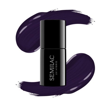 Semilac - gél lak 100 Black Purple 7ml - Akcia - len za 9.9 Eur | NechtovyRaj.sk - Všetko pre Vašu krásu