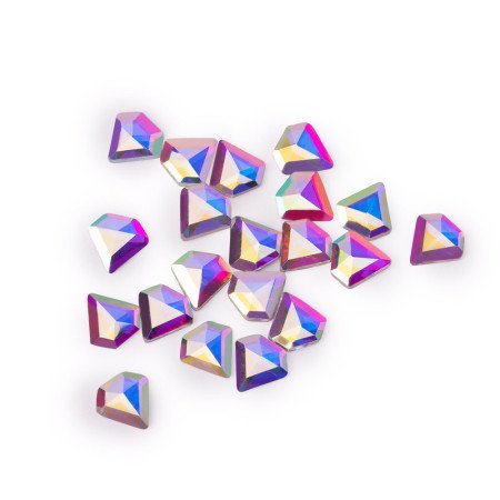Zirkónové 3D diamanty nechty č.12 AB 20ks